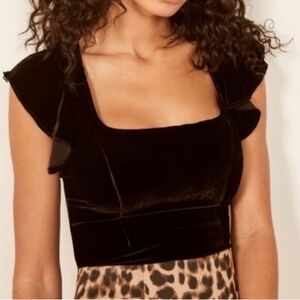 The Reformation May Velvet Top 2